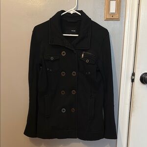 Chic Black Double-Breasted Jacket